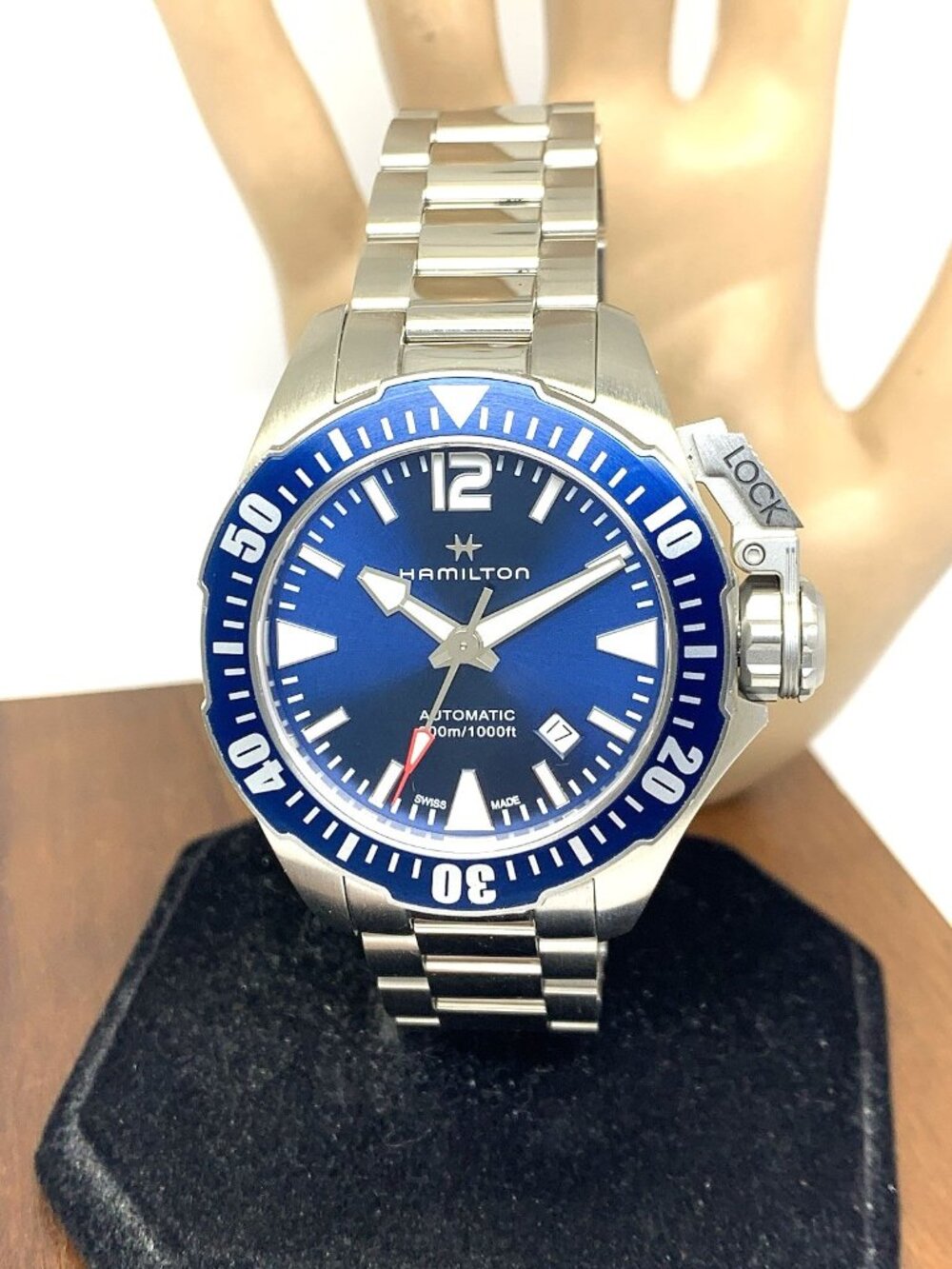 Hamilton Men's Watch H77705145 Frogman Swiss Automatic Blue Dial Steel 42mm